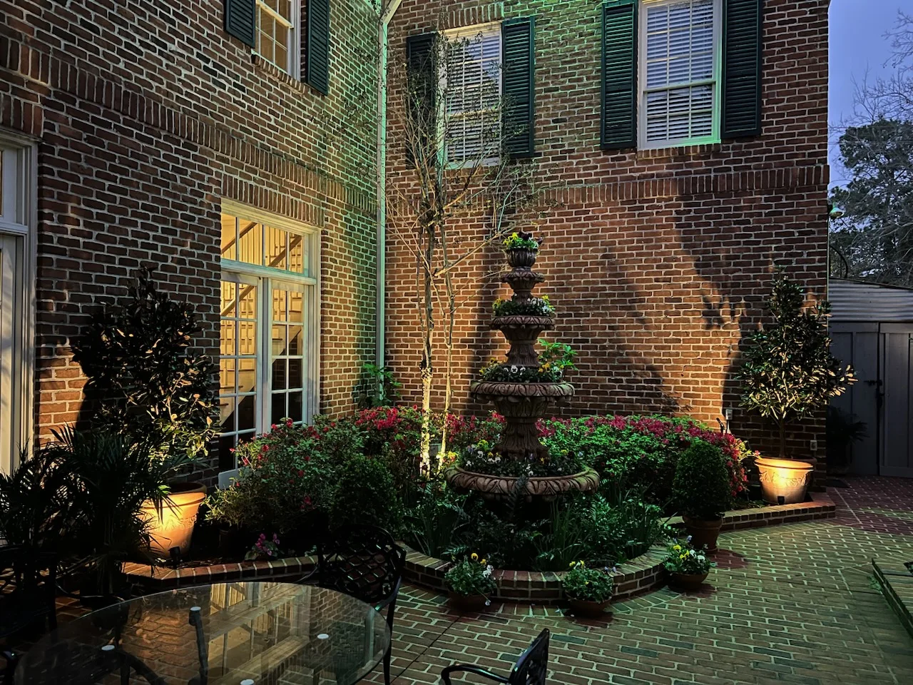 Landscape lighting installation